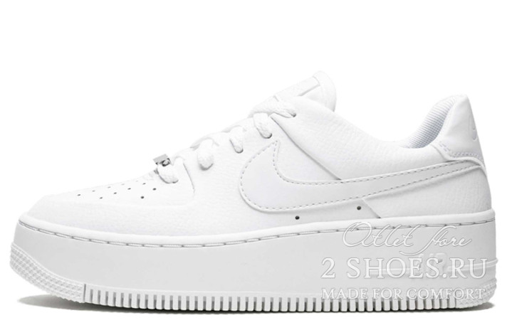 Кроссовки Nike Air Force 1 Low Sage White AR5339-100 белые, кожаные