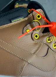 Кроссовки Nike Lunar Force 1 DUCKBOOT Gold Dart British Tan Brown живое фото 4