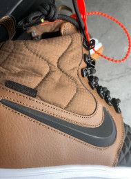 Кроссовки Nike Lunar Force 1 DUCKBOOT 17 Black Light Bone живое фото 4