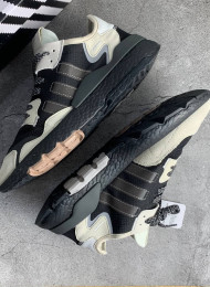 Кроссовки Adidas Nite Jogger carbon black gray живое фото 1