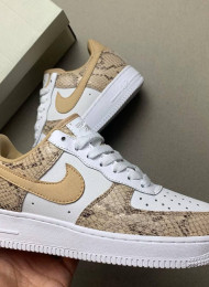 Кроссовки Nike Air Force 1 Low White Cocoa Snake живое фото 2